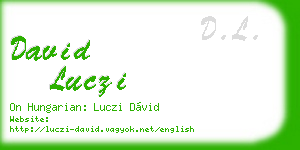 david luczi business card